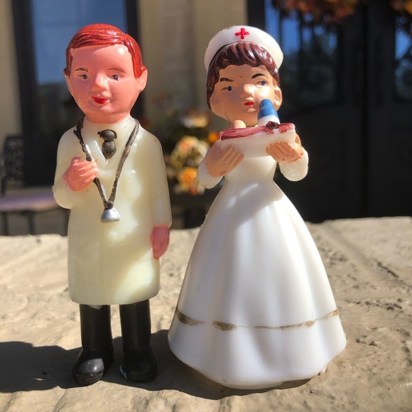 Vintage Other Vintage Pair Of Dr And Nurse Figurines Poshmark